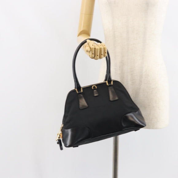 PRADA Handtasche Nylon Schwarz Gold Orig. yk20166