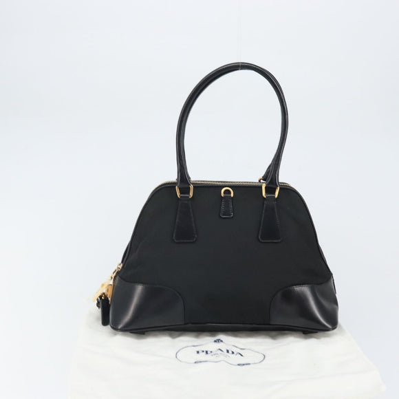 PRADA Handtasche Nylon Schwarz Gold Orig. yk20166