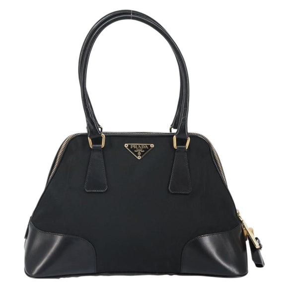 PRADA Handtasche Nylon Schwarz Gold Orig. yk20166