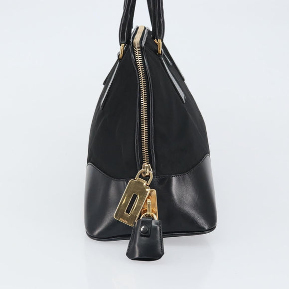 PRADA Handtasche Nylon Schwarz Gold Orig. yk20166