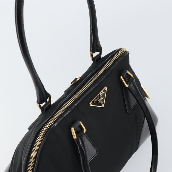 PRADA Handtasche Nylon Schwarz Gold Orig. yk20166