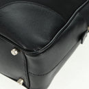 PRADA Shoulder Bag Nylon Leather Black Silver Auth yk20181V-15