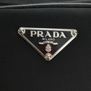 PRADA Shoulder Bag Nylon Leather Black Silver Auth yk20181V-19