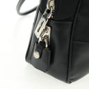 PRADA Shoulder Bag Nylon Leather Black Silver Auth yk20181V-20
