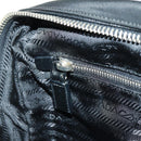 PRADA Shoulder Bag Nylon Leather Black Silver Auth yk20181V-24