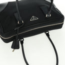 PRADA Shoulder Bag Nylon Leather Black Silver Auth yk20181V-6