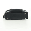 PRADA Shoulder Bag Nylon Leather Black Silver Auth yk20181V-5
