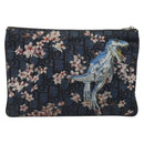 Christian Dior Trotter Canvas Hajime Sorayama Clutch Bag Nylon Navy Original yk20185-2