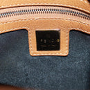 FENDI Mamma Baguette Shoulder Bag Leather Brown Auth yk20189SAV-22