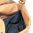 FENDI Mamma Baguette Shoulder Bag Leather Brown Auth yk20189SAV-23