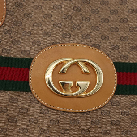 GUCCI Micro GG Supreme Web Sherry Line Bag PVC Beige 002 904 0131 Auth yk20192A