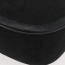 GUCCI GG Canvas Web Sherry Line Shoulder Bag Black Gold 10 02 056 Auth yk20193A-14