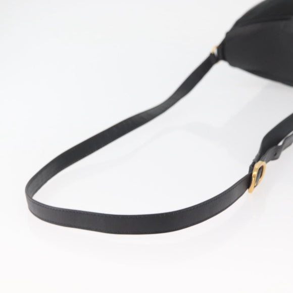 GUCCI GG Canvas Web Sherry Line Shoulder Bag Black Gold 10 02 056 Auth yk20193A
