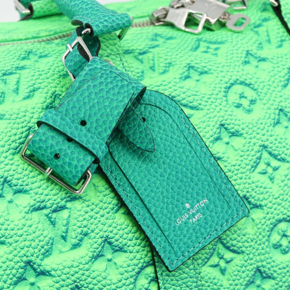 LOUIS VUITTON Illusion Keepall Bandouliere 50 Bag Green M59712 LV Auth yk20200SM