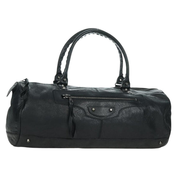BALENCIAGA Classic Polo Hand Bag Leather Black 248408 Auth yk20201SAM