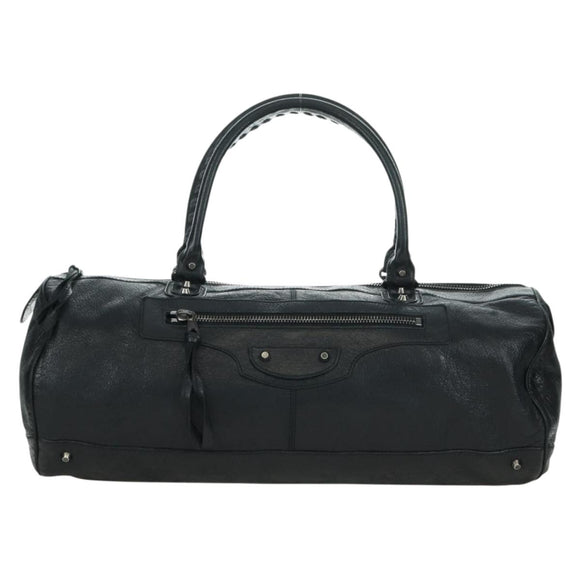 BALENCIAGA Classic Polo Hand Bag Leather Black 248408 Auth yk20201SAM