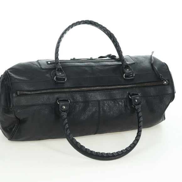 BALENCIAGA Classic Polo Hand Bag Leather Black 248408 Auth yk20201SAM