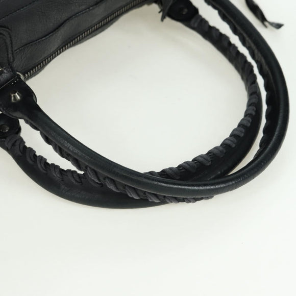 BALENCIAGA Classic Polo Hand Bag Leather Black 248408 Auth yk20201SAM