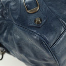BALENCIAGA The Twiggy Hand Bag Leather 2way Navy 128523 Auth yk20202SAM-9