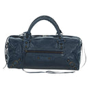BALENCIAGA The Twiggy Hand Bag Leather 2way Navy 128523 Auth yk20202SAM-13