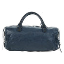 BALENCIAGA The Twiggy Hand Bag Leather 2way Navy 128523 Auth yk20202SAM-2