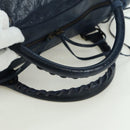 BALENCIAGA The Twiggy Hand Bag Leather 2way Navy 128523 Auth yk20202SAM-7
