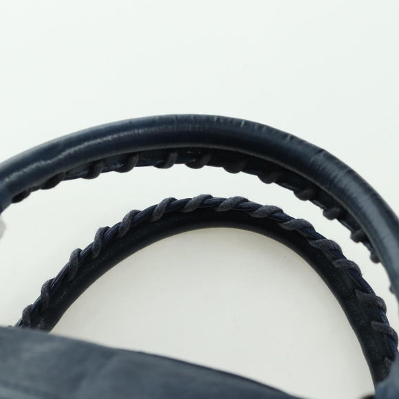 BALENCIAGA The Twiggy Hand Bag Leather 2way Navy 128523 Auth yk20202SAM
