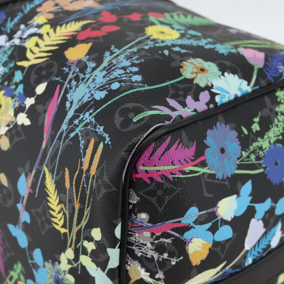 LOUIS VUITTON Eclipse Floral Keepall Bandouliere 50 Bag M45062 LV Auth yk20204SM