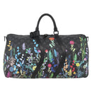 LOUIS VUITTON Eclipse Floral Keepall Bandouliere 50 Bag M45062 LV Auth yk20204SM-13