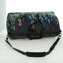 LOUIS VUITTON Eclipse Floral Keepall Bandouliere 50 Bag M45062 LV Auth yk20204SM-8
