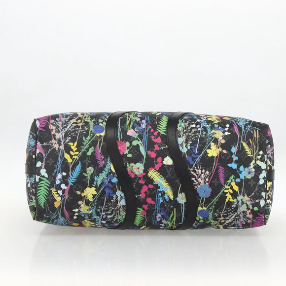 LOUIS VUITTON Eclipse Floral Keepall Bandouliere 50 Bag M45062 LV Auth yk20204SM