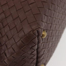 BOTTEGA VENETA INTRECCIATO Hand Bag Leather Brown Gold 173398 Auth yk20211SAV-17