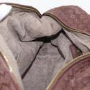 BOTTEGA VENETA INTRECCIATO Hand Bag Leather Brown Gold 173398 Auth yk20211SAV-21