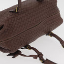 BOTTEGA VENETA INTRECCIATO Hand Bag Leather Brown Gold 173398 Auth yk20211SAV-6