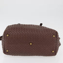 BOTTEGA VENETA INTRECCIATO Hand Bag Leather Brown Gold 173398 Auth yk20211SAV-5