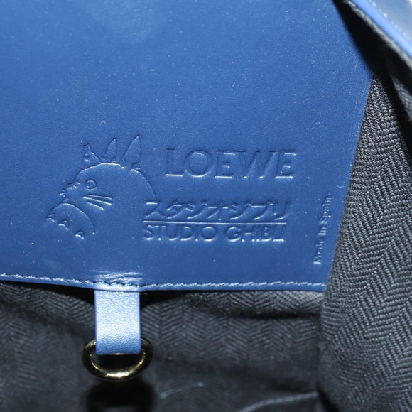 LOEWE Ghibli Collaboration Hammock Small Bag Leather Navy Auth yk20214SM