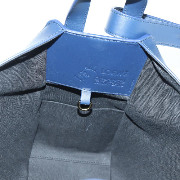 LOEWE Ghibli Collaboration Hammock Small Bag Leather Navy Auth yk20214SM