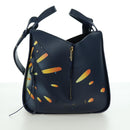 LOEWE Ghibli Collaboration Hammock Small Bag Leather Navy Auth yk20214SM-3