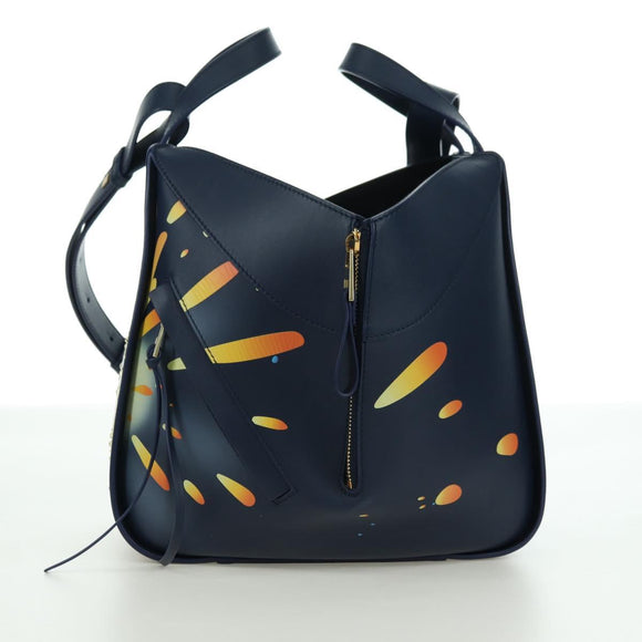 LOEWE Ghibli Collaboration Hammock Small Bag Leather Navy Auth yk20214SM