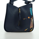 LOEWE Ghibli Collaboration Hammock Small Bag Leather Navy Auth yk20214SM-4