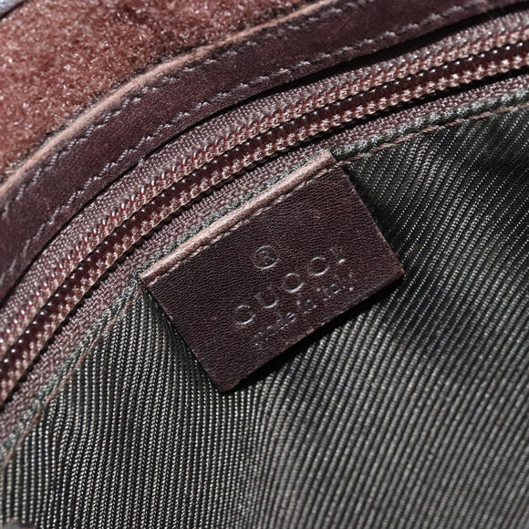 GUCCI GG Canvas Shoulder Bag PVC Beige Silver 27639 Auth yk20236