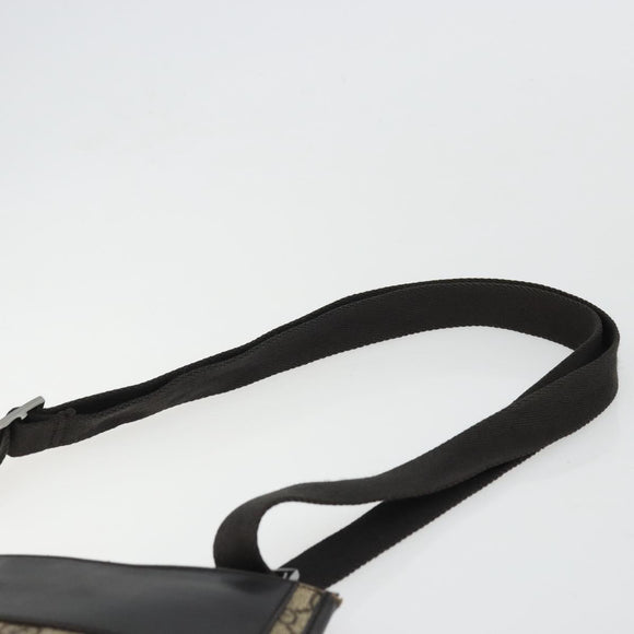 GUCCI GG Canvas Shoulder Bag PVC Beige Silver 27639 Auth yk20236