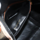 FENDI Pecan Canvas Boston Bag PVC Brown Black Auth yk20237-12