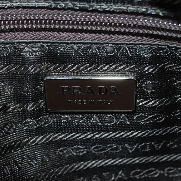 PRADA Shoulder Bag Tweed Multicolor Silver Auth yk20245SAM