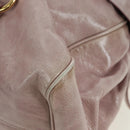 Miu Miu Matelasse Hand Bag Leather 2way Pink Gold Auth yk20248SAM-16