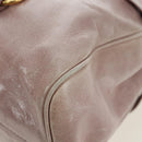Miu Miu Matelasse Hand Bag Leather 2way Pink Gold Auth yk20248SAM-18