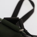 PRADA Backpack Nylon Khaki Silver Auth yk20253-15