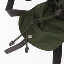 PRADA Backpack Nylon Khaki Silver Auth yk20253-10