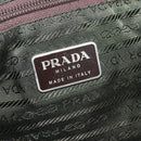 PRADA Backpack Nylon Khaki Silver Auth yk20253-25