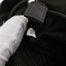 PRADA Backpack Nylon Khaki Silver Auth yk20253-12